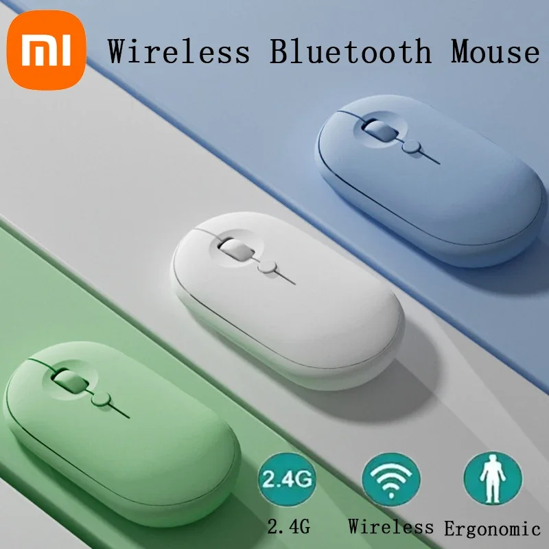 Xiaomi Wireless Bluetooth Mouse Portable Silent Magic Ergonomic Mice For Laptop Tablet Notebook Mobile Phone Office Gaming Mouse