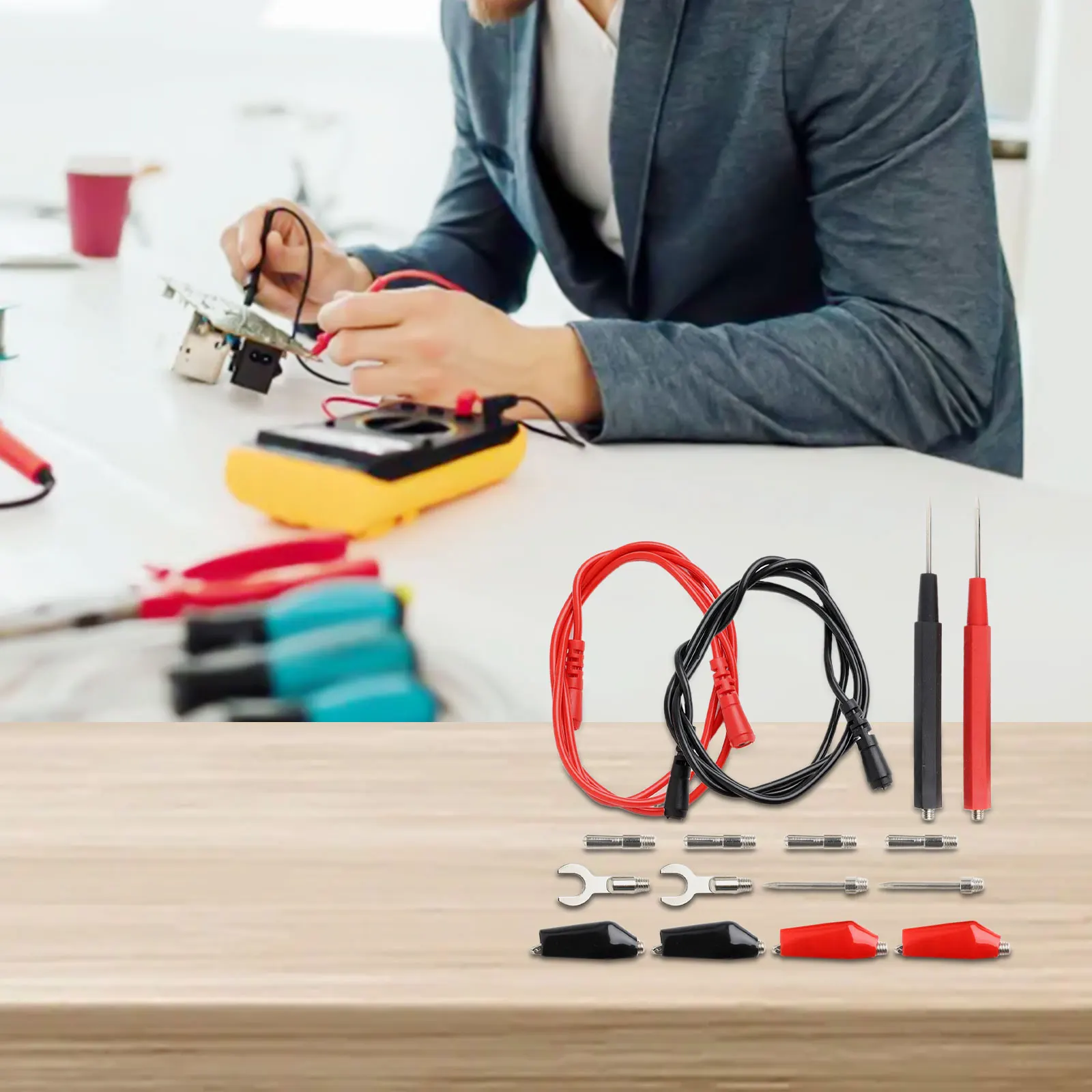 Measurement Environments for alligator Clips Test Kit Multimeter Accessories Accurate Measurements Durability And Reliability