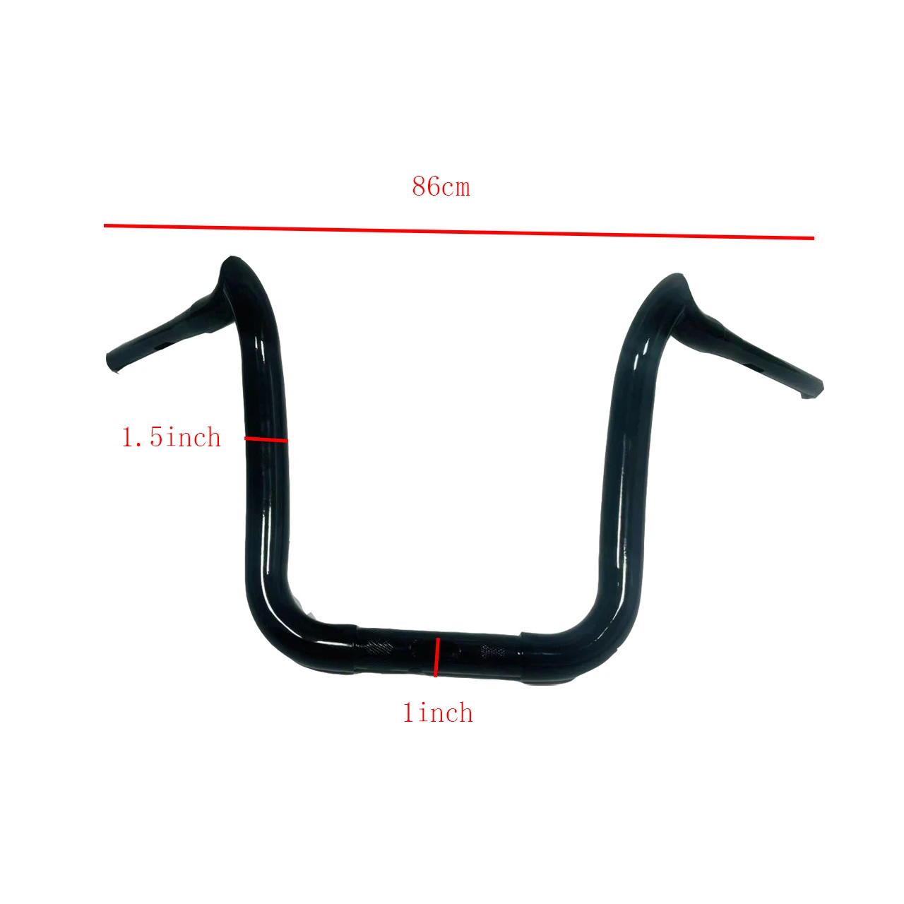 Motorcycle 1.5inch Goat Horn Handlebars 12