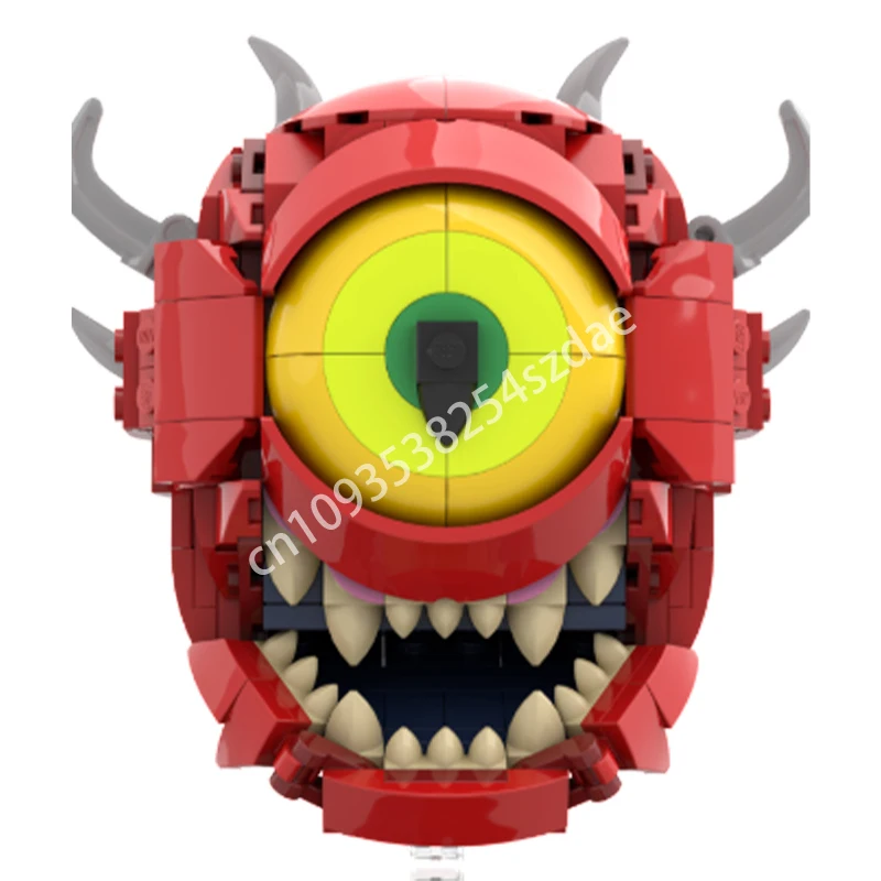 

434 шт. MOC Cacodemon из серии Doom, строительные блоки, модель, образовательная рождественская игрушка, подарок, сборка, конструкция пластика