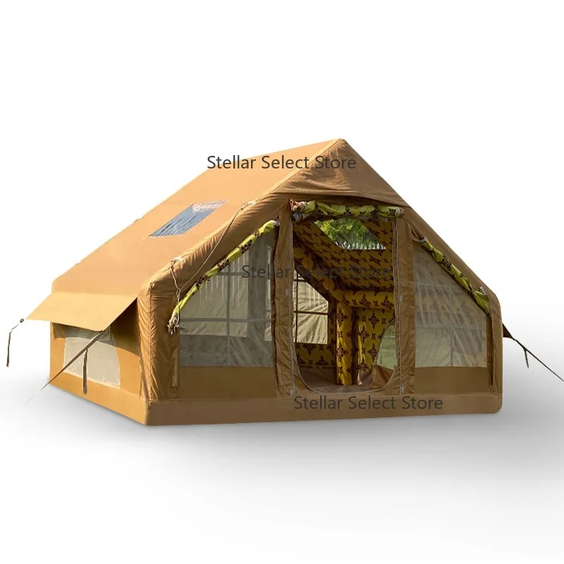 

Hot Selling in Middle East 3.2*2m Inflatable Camping Air Tent Outdoor Glamping Tent for Family
