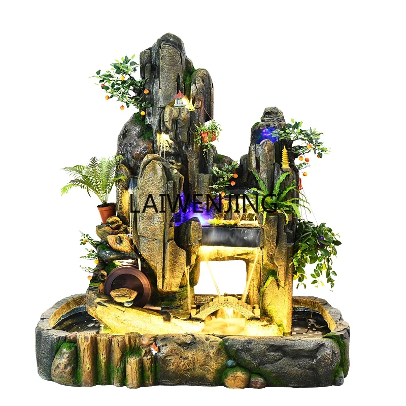 SGF large rockery flowing water fountain alpine wealth water feature lucky ornament