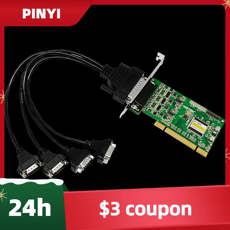 Новая последовательная карта UOTEK PCI в RS-485 RS485, 4-портовый высокоскоростной преобразователь расширения DR44 с изоляцией UT-734
