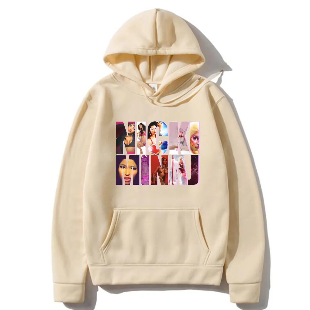 Sudadera con capucha de rapero Nicki Minaj para hombre y mujer, ropa de calle Vintage Unisex, de gran tamaño, con Álbum de Música, estilo Hip Hop, años 2007 a 2024