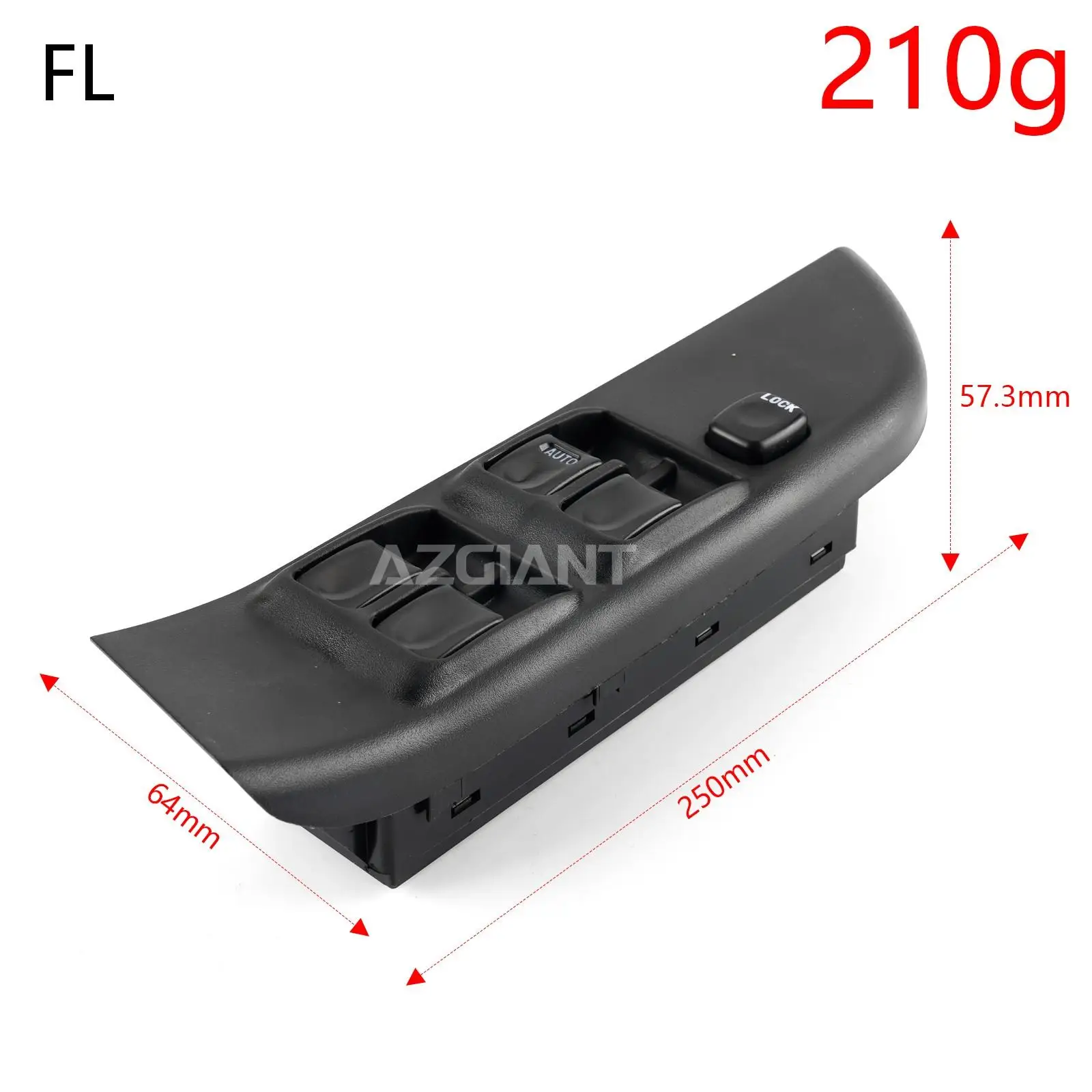 10 دبابيس الجبهة اليسرى اليمنى زجاج كهربائي نافذة رافع التحكم زر التبديل ل ايسوزو TFR/TFS 1999-2009 897155246 897111-4850 #5