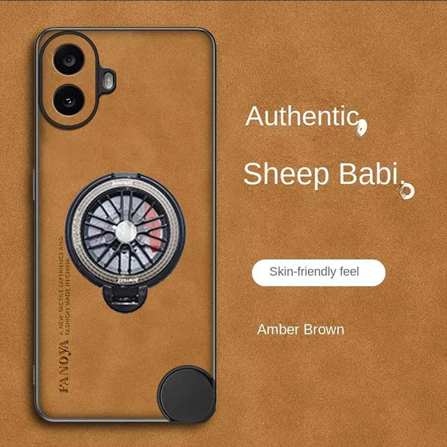 

gyro holder for magnetic For Nothing CMF Phone 1 2a Case magsafe wireless Soft sheep skin Cover For Nothing CMF Phone1