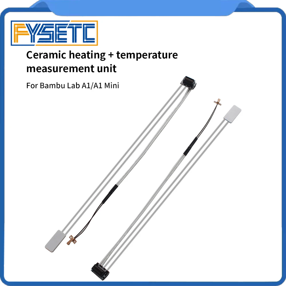 For Bambu Lab A1/A1 Mini Heater and Thermistor Kit Ceramic Heating and Temperature Measurement Replacement Parts for Bambu