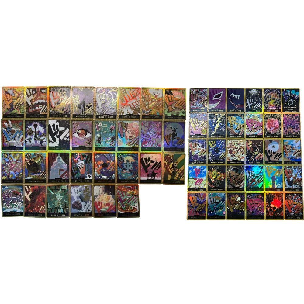 

30Pcs/set Anime OPCG CCG Collection Cards Japanese The Best PRB 02 Don!!Queen GOLD SUPER PARALLEL FOIL NM Refraction Flash Gift