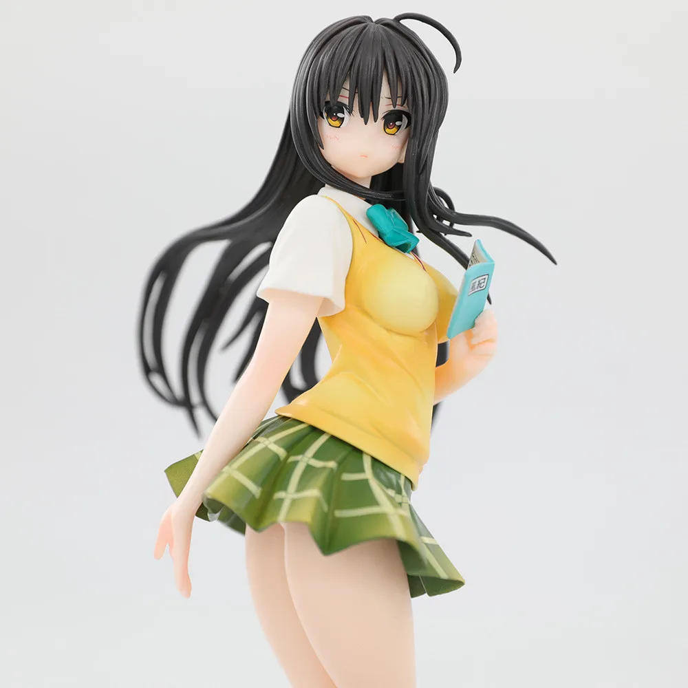 

23CM Anime To LOVEru Kotegawa Yui Figure School Uniform Dress Up Standing Model Toy Gift Collection Aciton Figure PVC 1/7