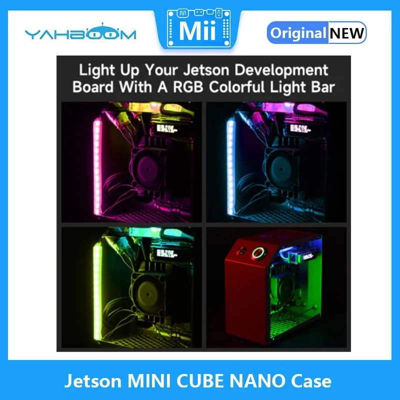 Imagem -06 - Jetson Mini Cube Case Chassi de Liga de Alumínio Suporte Nano Orin nx po nx po nx Orin nx Tx2 nx