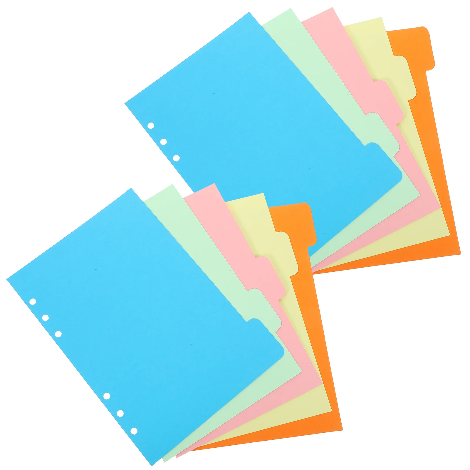 15 Pcs Labels A5 Index Separator Page Colored Tabs Dividers Binder 2100X1520X010CM Classified Notepad
