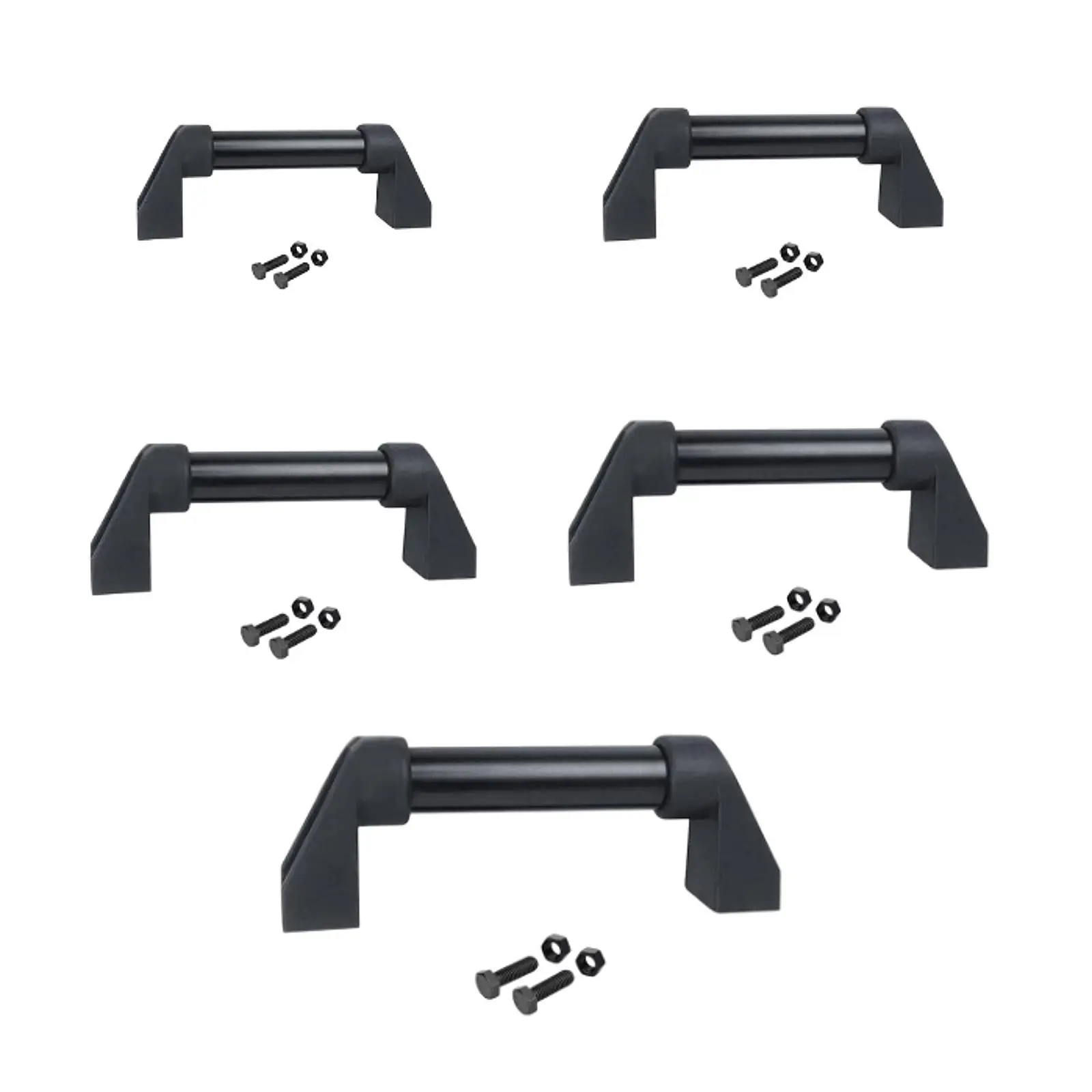 

Universal Vehicle Camper RV Door Grab Bar for Automotive Sturdy Easily Install Black Accessories Multifunctional 1.2inch Tube