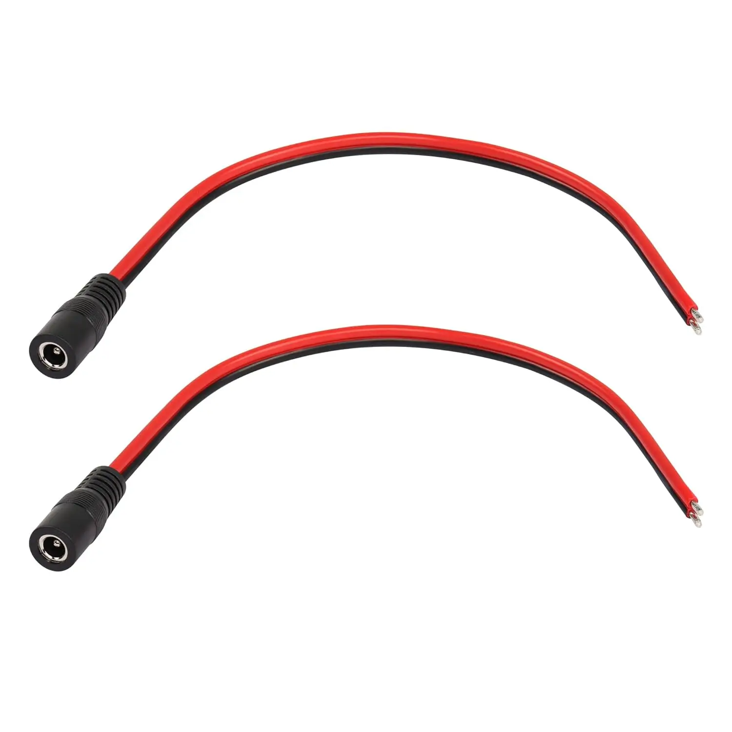 14AWG تيار مستمر امدادات الطاقة 5.5 مللي متر x 2.1 مللي متر أنثى ضفيرة إصلاح كابل ل CCTV مراقبة كاميرا الأمن LED قطاع ضوء رصد