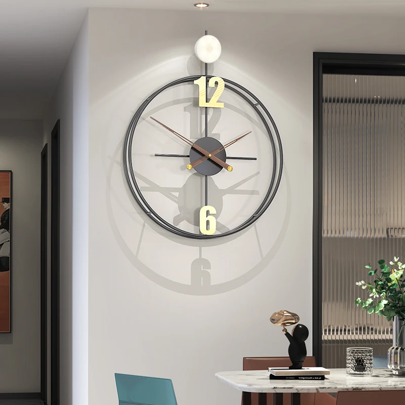 

Decoration Wall Clock Home Number Needles Living Room Wall Clock Art Unique Fashion Modern Design Nordic Reloj Pared Art Decor