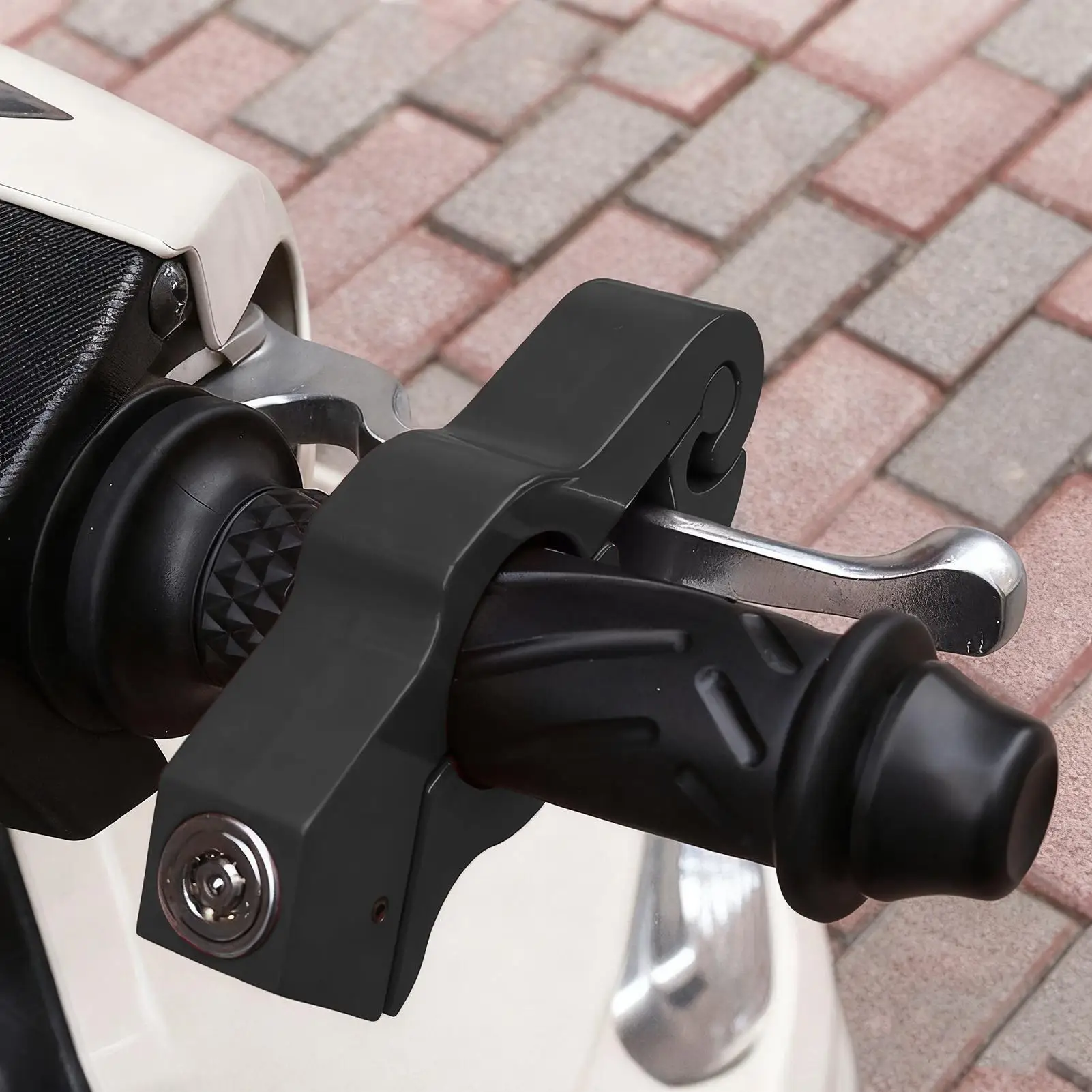 

Motorcycle Handlebar Lock Lightweight Secure Accessories Heavy Duty Complete Bicycle Fixing For Bike Scooter ATV Riding Cycling