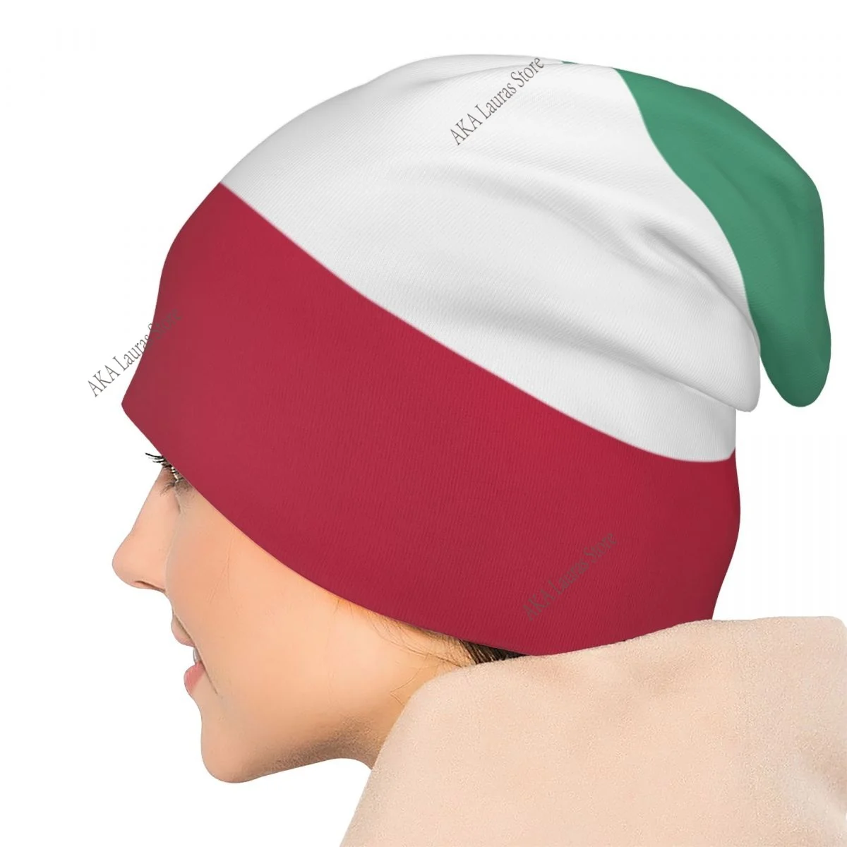 قبعات رقيقة بطبقة مزدوجة للشتاء للجنسين بعلم الكويت للرجال والنساء #6