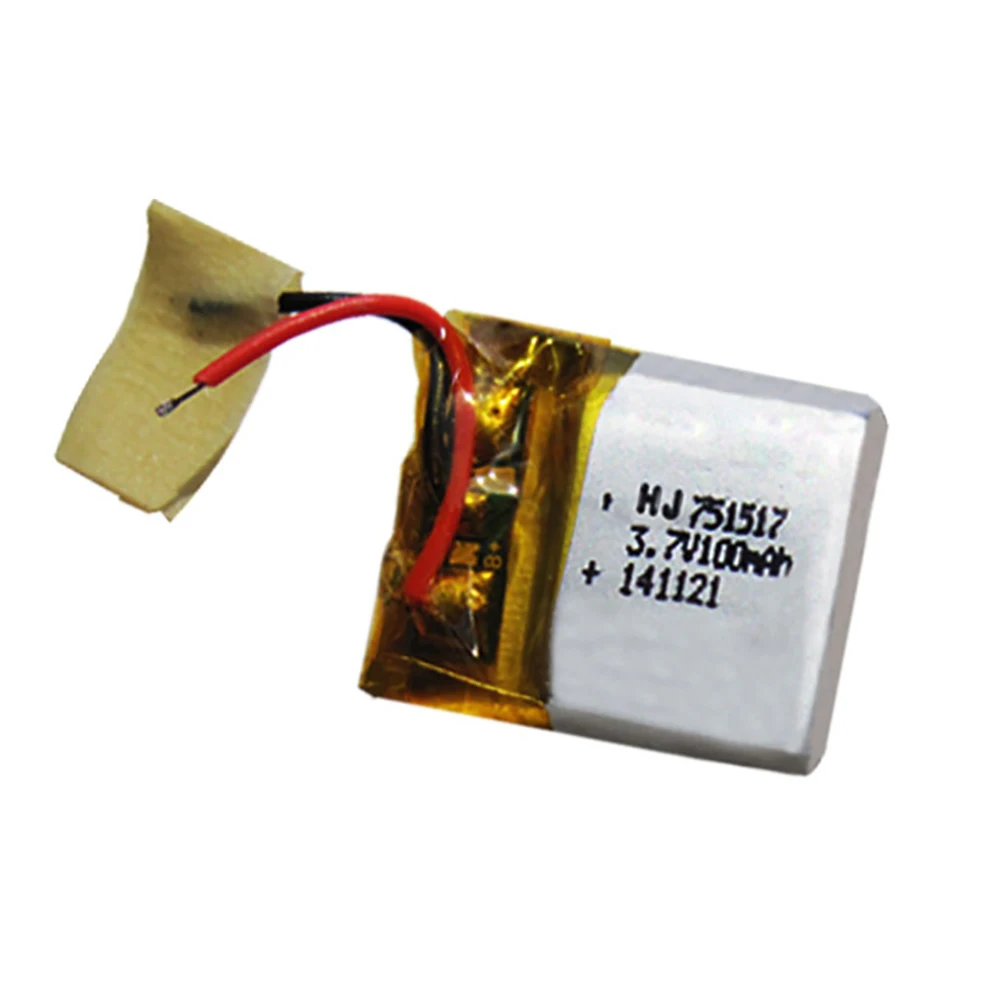 Batería de polímero Lipo para cuadricóptero teledirigido, piezas de repuesto de Lipo Bettery, 4/5/10/20 piezas 1S, 3,7 V, 100mAh, 751517, para CX-10, JJ810, 3,7 V