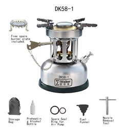 IWALKER DK58-1 Kerosen e Stove, Diesel Stove, Outdoor Portable Camping Oil Stove, Quiet Burner