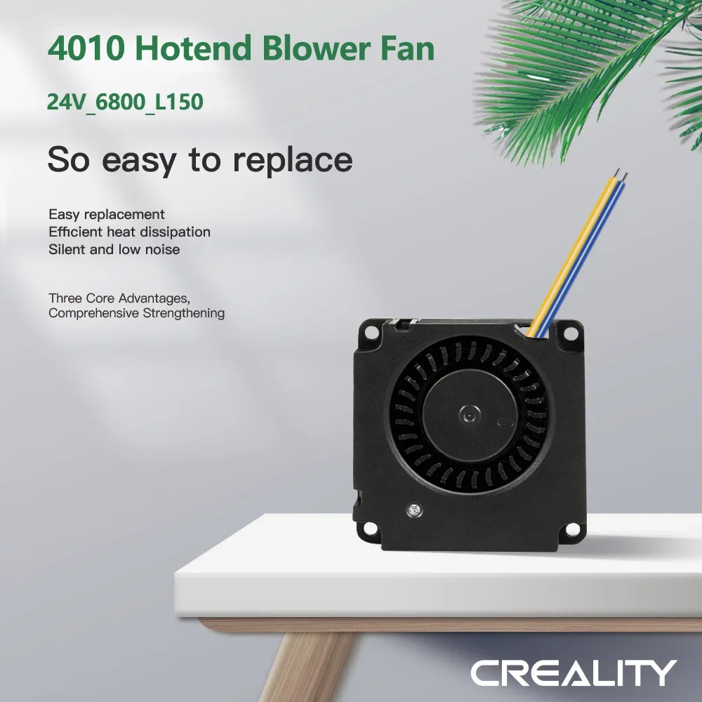 CREALITY 4010 Hotend Blower Fan 24V_6800_L150 Efficient Heat Dissipation Silent and Low Noise Original Brand 3D Printer Parts