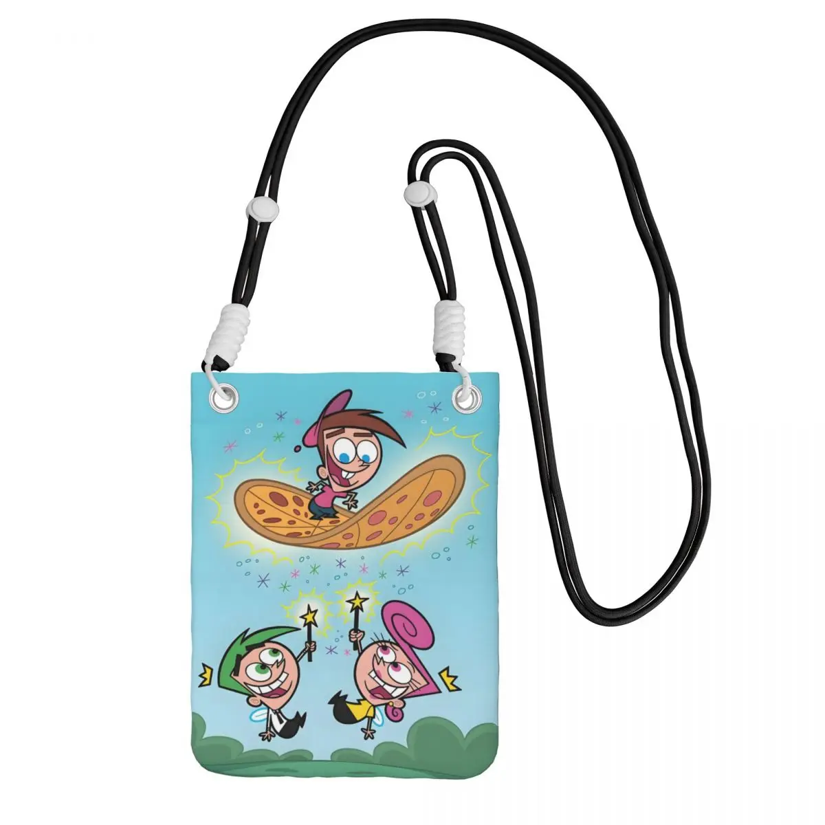

Custom The Fairly Oddparents Mobile Phone Bag Men Women Cool Comedy Cartoon Shoulder Crossbody Bag Card Bag Mini Purse Wallet