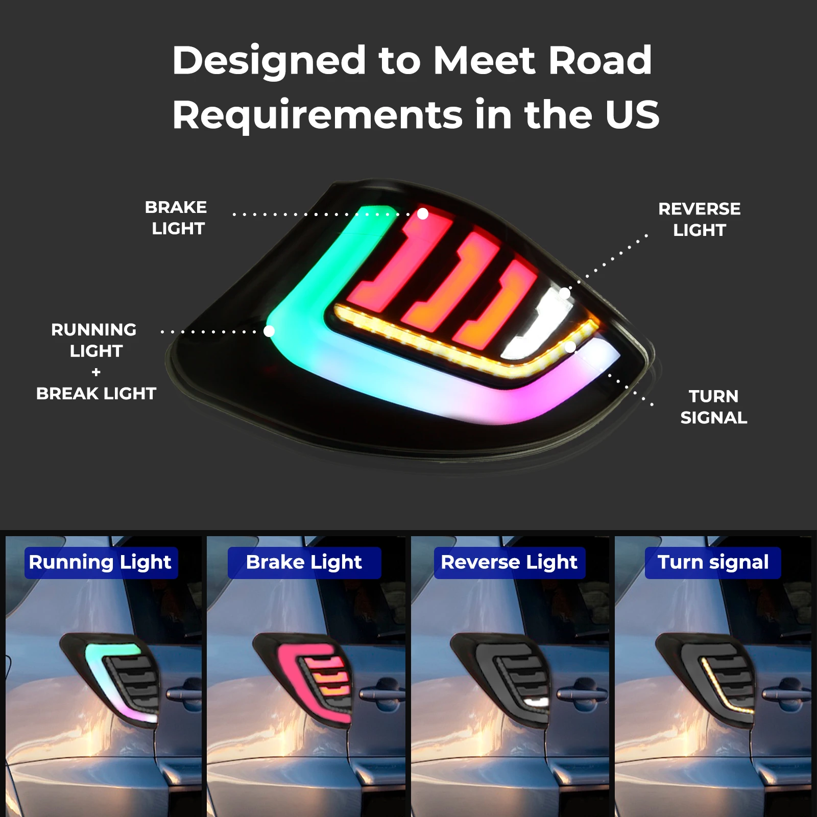 

Exquisite craftsmanship Motion Factory New Full LED Tail Lights For TOYOTA RAV4 RAV-4 2009 2010 2011 2012 Tail Lamp Accessory