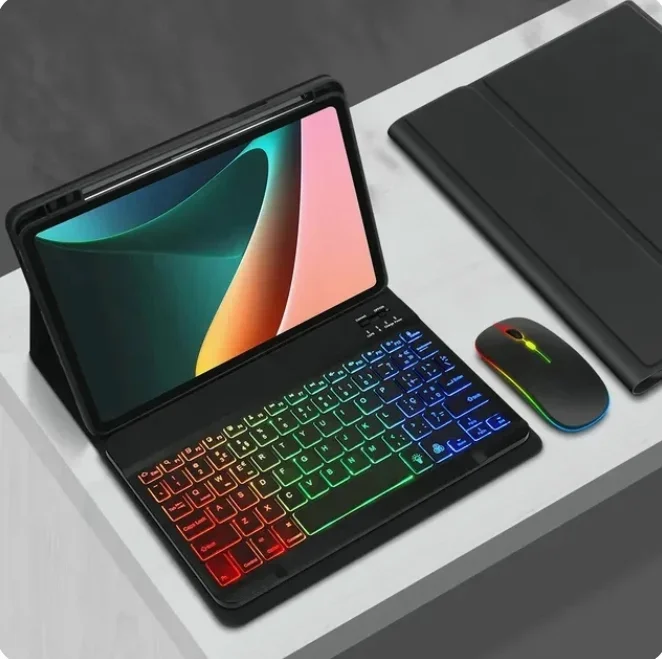 

Чехол-клавиатура для планшетов Xiaomi Pad 6/6 Pro 11 дюймов, магнитный съемный чехол-подставка с беспроводной Bluetooth-клавиатурой, Funda