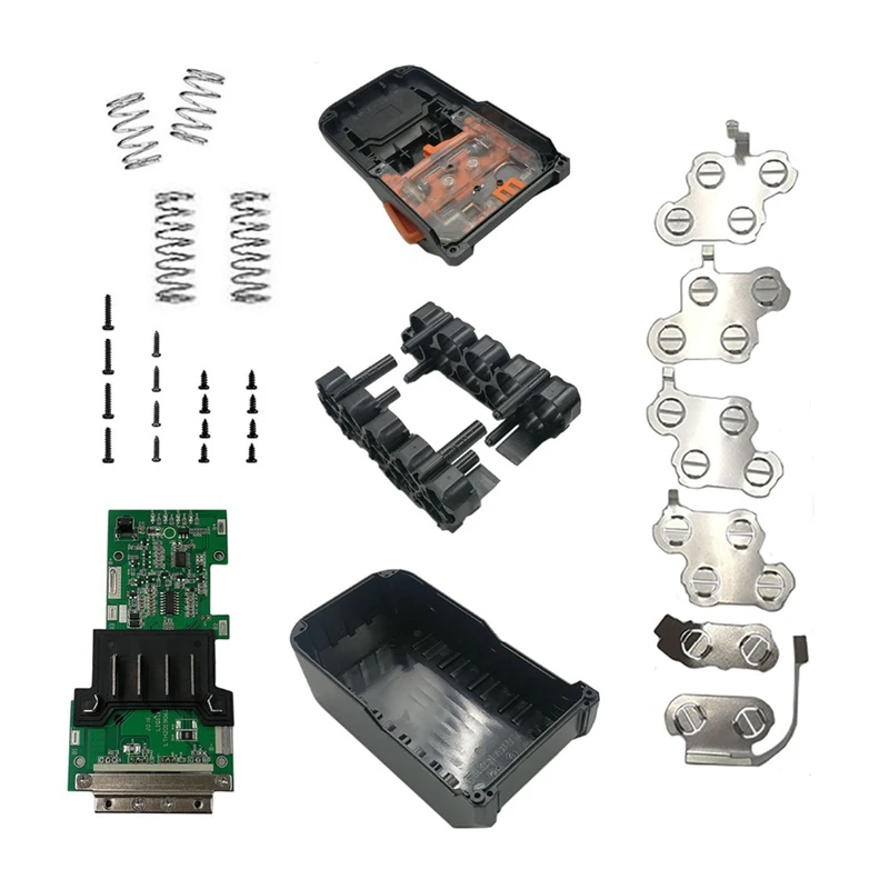 Li-Ion Battery Case PCB Charging Protection Circuit Board Label Box For AEG RIDGID 18V 3.0Ah 9Ah LED Battery Indicator