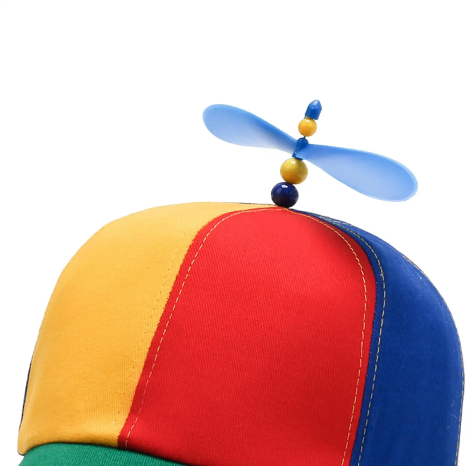 Colorful Propeller Hat, with Propeller On Top Funny Fashion Spinning Propeller Ball Hat Baseball Hat for Travel Sports Adult