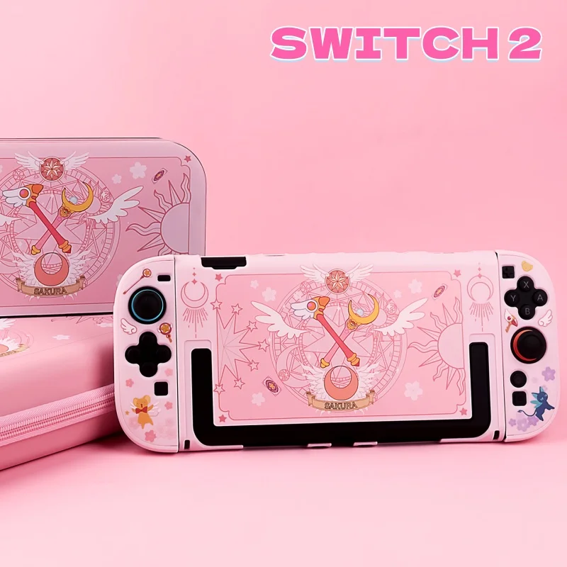 

Original Switch2 Protective Shell Anime Kawaii Magical Girl Cute Pink Split Ns2 Protective Shell Game Peripheral