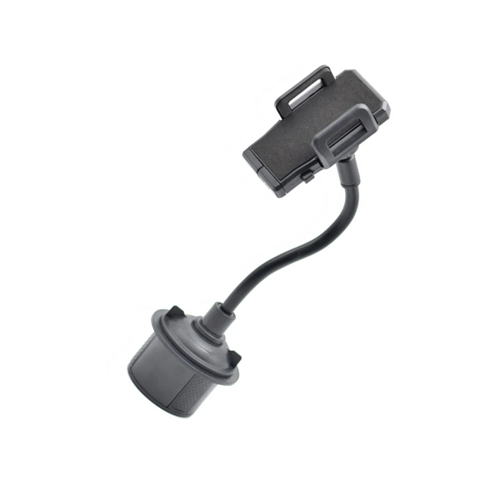 

Car Mount Phone Holder Adjustable Gooseneck Cup Holder Cradle for Mobile Phone 50-95Mm Wide Black Secure Viewing Support