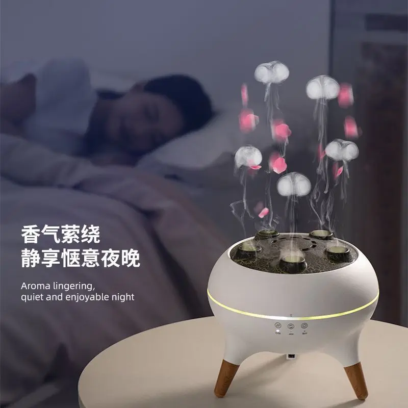 

Jellyfish Fragrance Machine Household Essential Oil Automatic Spray Fragrance Machine Cigarette Puff Ring Humidifier Home Decor