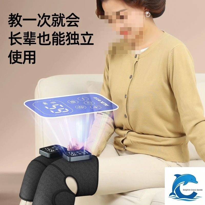 Suitable for Self Heating Knee Massager Electric Hot Compressed Warm Knee Joint Massage Pad Household Use