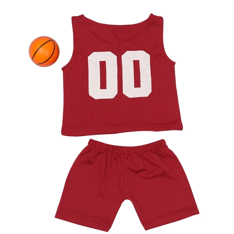 Baby Photography Props Basketball Uniform T-shirt Short Outfit Newborns Photo Clothes Fashion Infant Photoshooting Suit