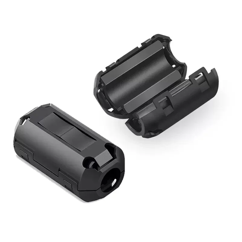 3.5/5/7/9/11/13mm Ring Core Ferrite Bead Clamp Choke Coil RFI EMI Noise Filter Clip Cable Magnetic Snap-on Wiring Cable Clips