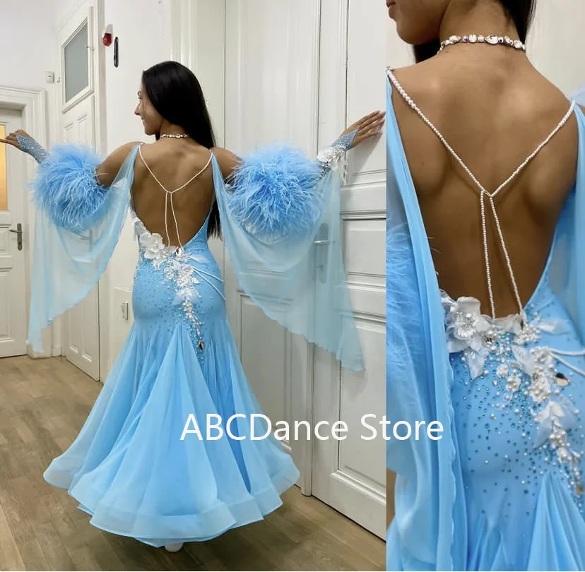 Women ballroom dance dress Standard Dance Dress ballroom dress for Competition modern dance Costume  ABCDance Store