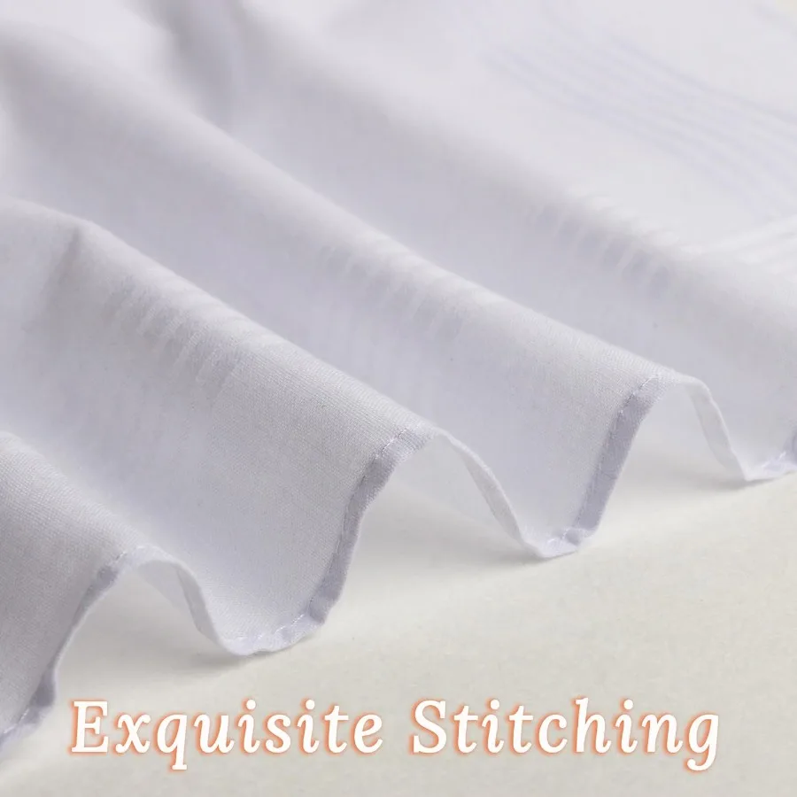 Handkerchiefs for Men Pure Cotton Soft White Hanky Handkerchieves Perfect for Formal Events Business Meetings and Daily Wear Ul