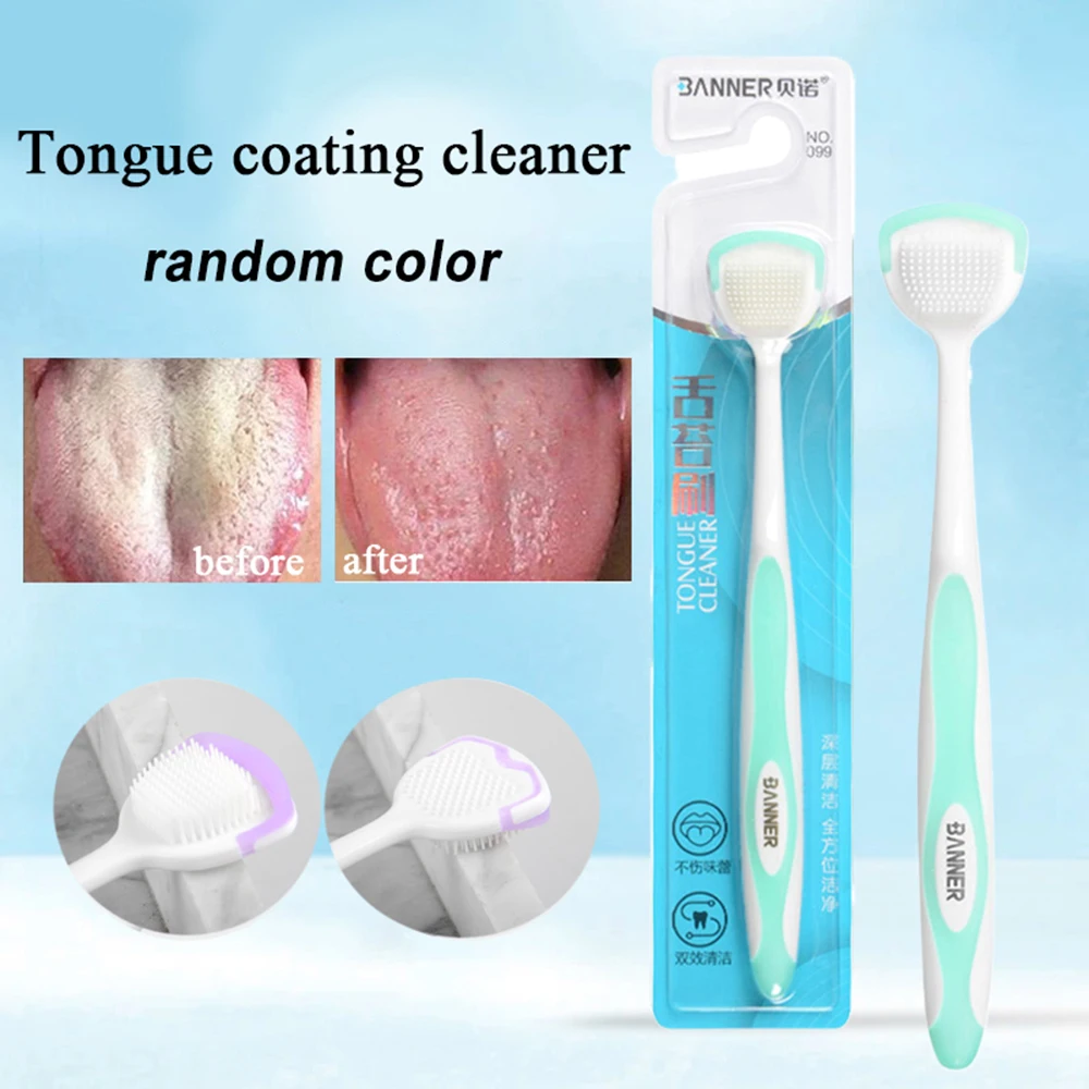 Tongue Scraper Brush Reusable Scraper For The Tongue Washable Tongue Cleaning Tool Fresh Breath Oral Hygiene Care Accessories