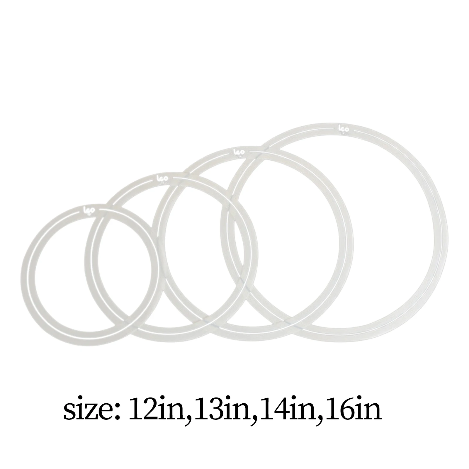 4Pieces Dampening Drum Mute Rings Practical Snare Drum Rings for Percussion Instrument Accessory