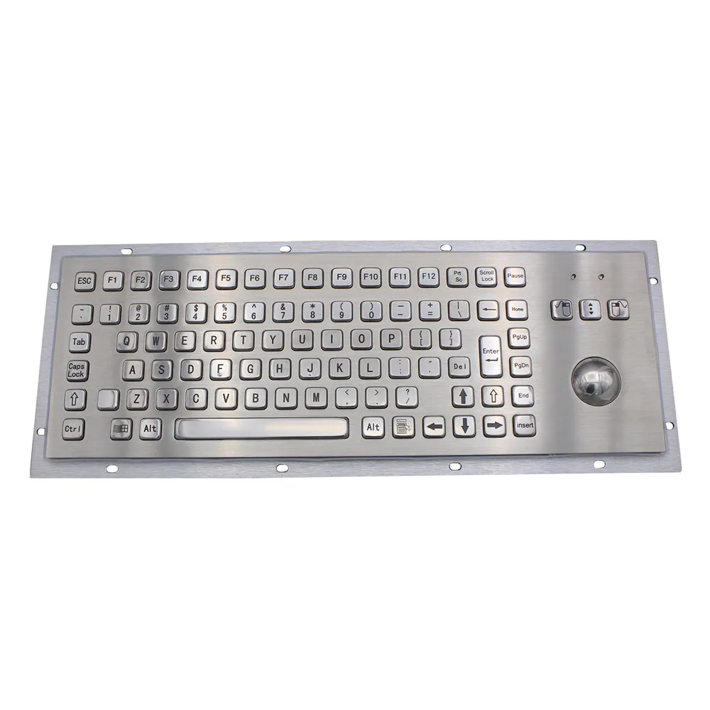 

Wholesale Custom Industrial Computer Waterproof Stainless Steel Metal keyboard for automatics machines