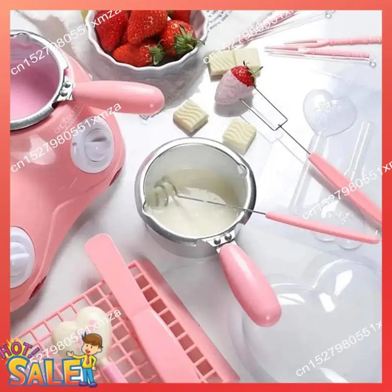 ABCL Complete Chocolate Melting Gift Set With Molds And Accessories For Sweet Creations EU Plug A