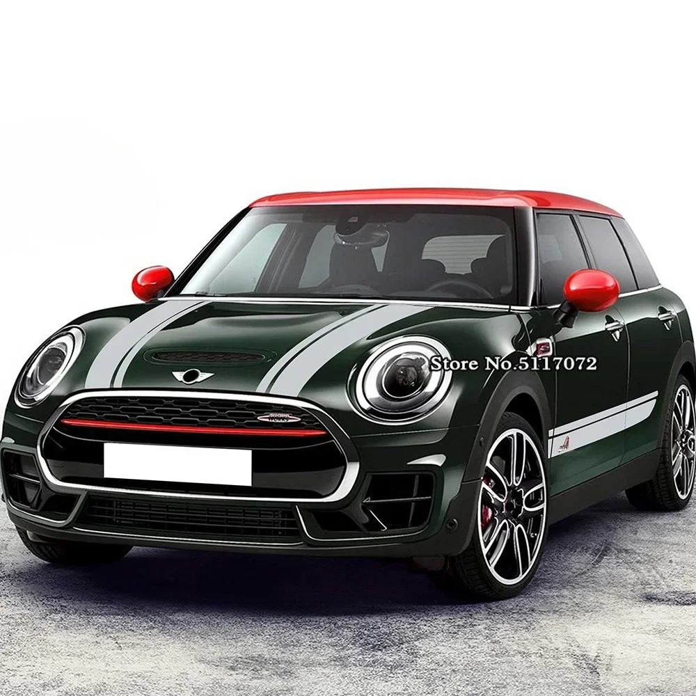 

Car Styling Side Skirt Stripes Decals Hood Bonnet Trunk Rear Vinyl Stickers Kit Accessories For Mini Clubman JCW F54 (with All4)