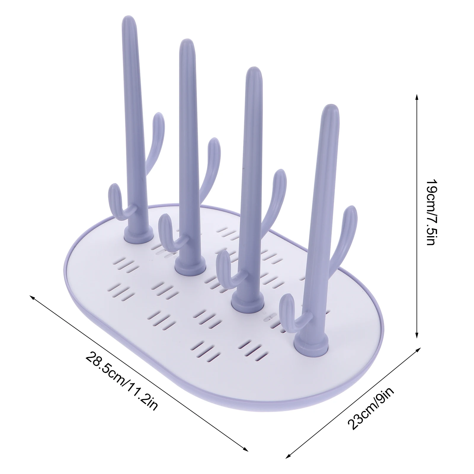 

Milk Bottle Drying Rack ABS Durable Tree Shape Stand Feeding Bottle Organizer Practical Storage Rack Mug Holder Stand