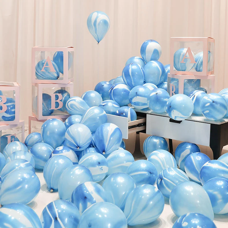 10/20/30/50/100 stücke 10 zoll Achat Marmor Latex Ballons Bunte Hochzeit Feier Dekoration Ballon Baby dusche Geburtstag Party – Detail 6