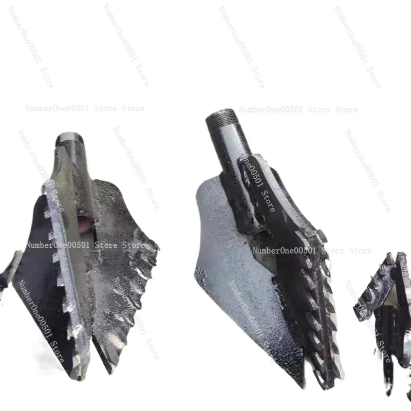 Three Wings Water Well Drilling Super Hard Alloy Drill Bit/electric Drilling Rig/3 Wing Rock Drill Bit,one Inch Drill Pipe