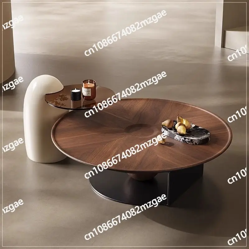 

Modern Minimalist UFO Coffee Table - Italian Design Round Flying Saucer Style for Small Space Living Room, Luxury Home Decor