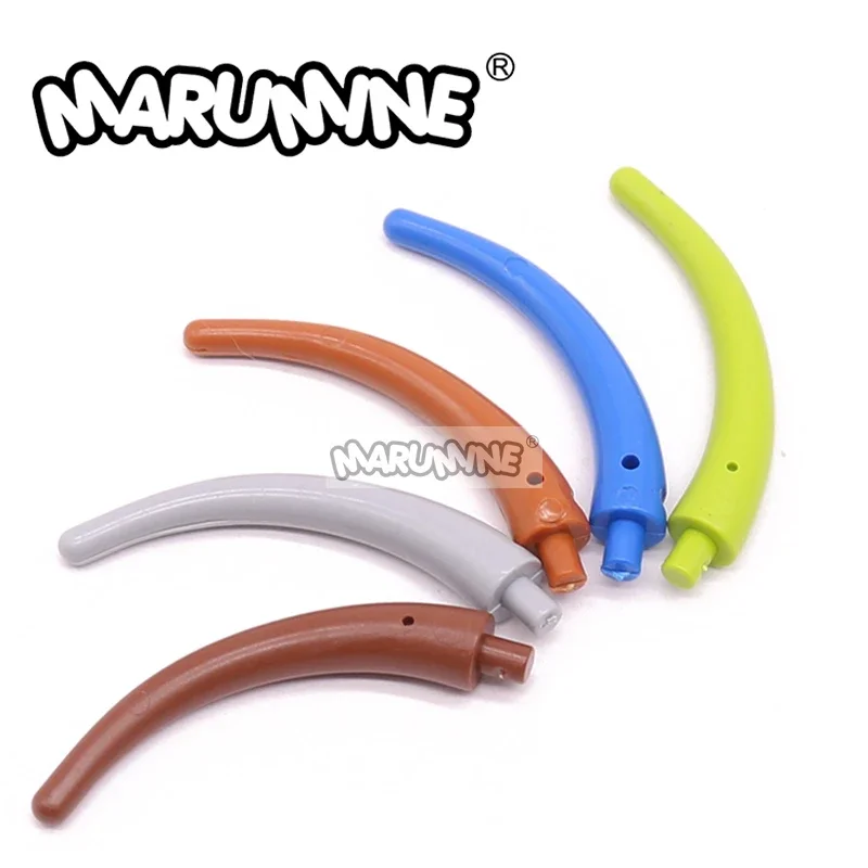 

MARUMINE 80 шт. MOC 40379 угловой хвостовик, строительный блок, хвост, средняя секция, совместимый с кирпичом, сделай сам, головоломка, игрушка для мозга, подарок