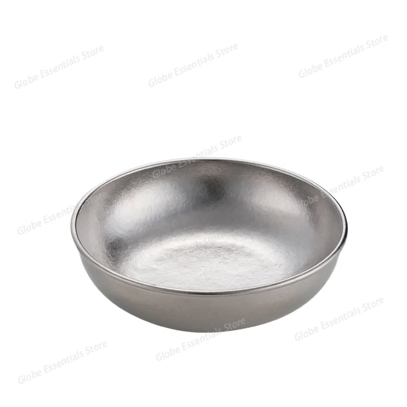 Plato de salsa de soja y vinagre de titanio puro, olla caliente para Sushi casera, aperitivos de condimentos, suministros para exteriores, Mini plato de verduras, vajilla para salida