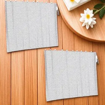 

2Pcs Fireplace Mesh Screen Curtain Heavy Duty Iron Hearth Protection Panel for Sparks and Hot Ashes Guard Metal Fireplace Screen