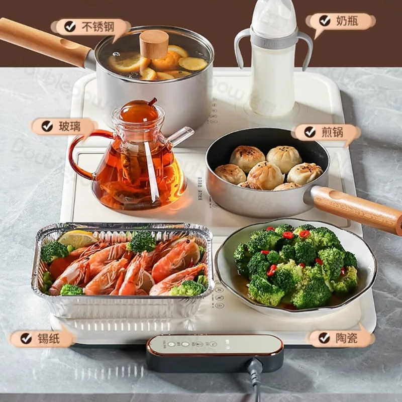 Warm Dishes Board 220V Spliceable Electric Hot Plate Food Heat Preservation Home Heating Table Mat Coffee Warmer кружка