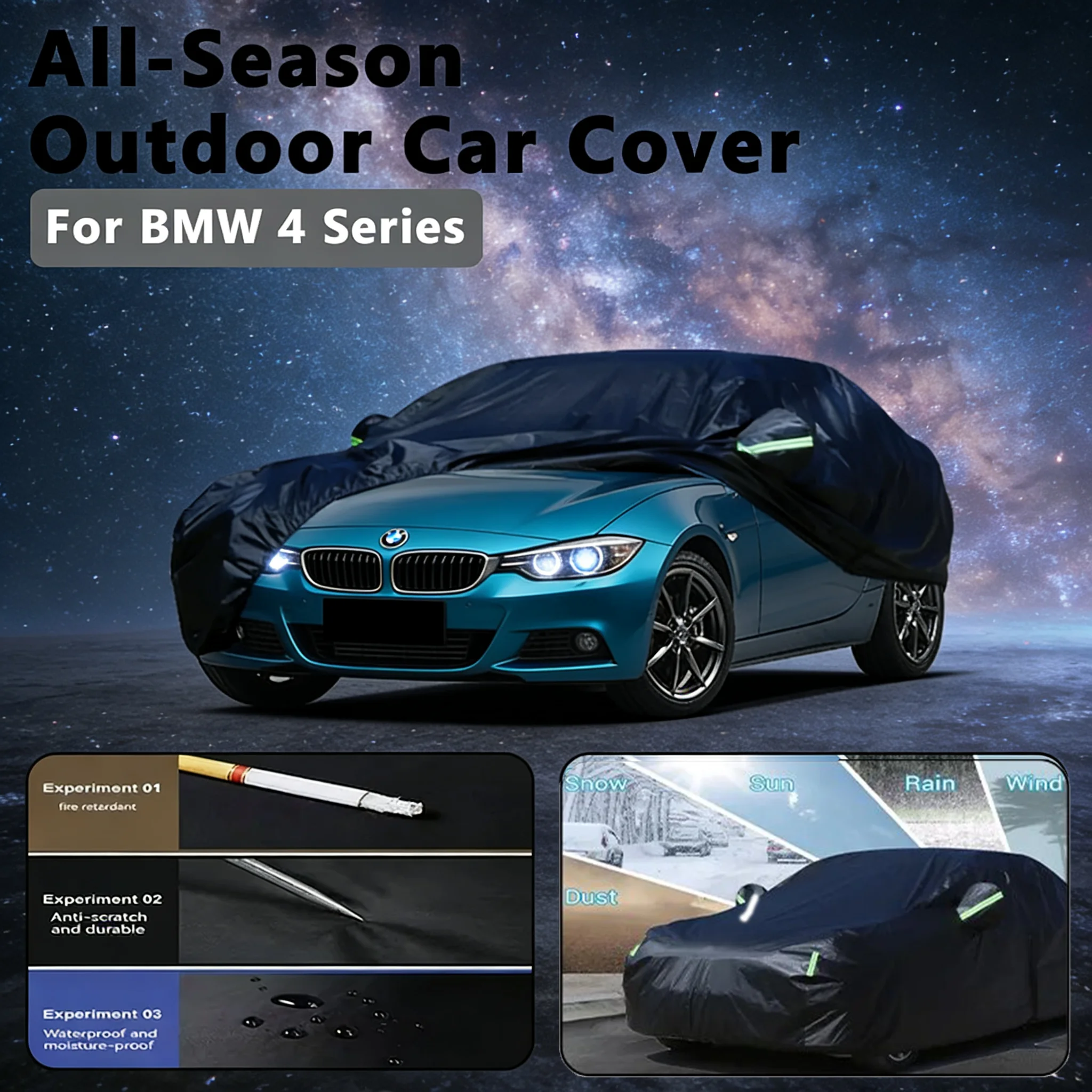 

For BMW 4 SERIES Outdoor Protection Full Car Covers Snow Cover Sunshade Waterproof Dustproof Exterior Car accessories